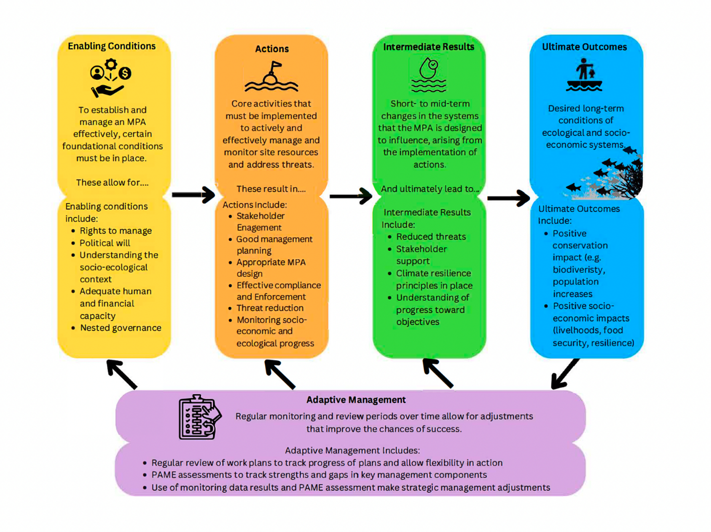 PAME के लिए परिवर्तन के सिद्धांत का उदाहरण