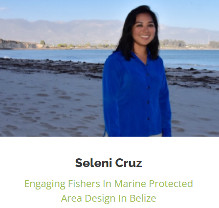 Seleni Cruz - Involucrar a los pescadores en el diseño de áreas marinas protegidas en Belice