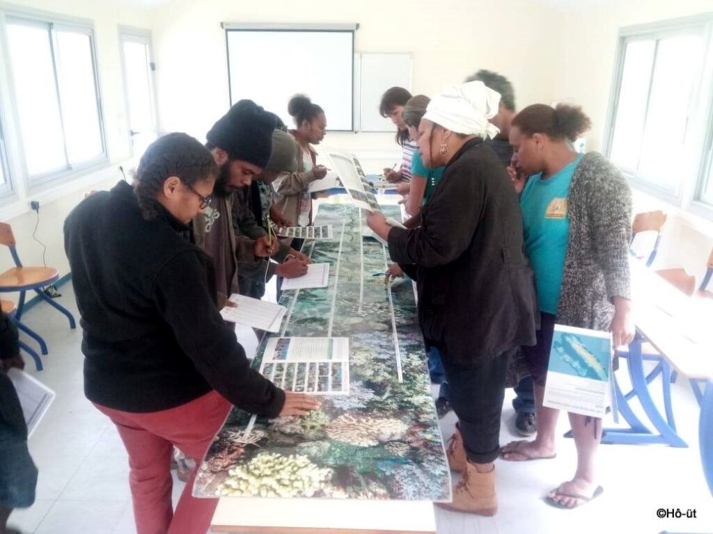 Coral monitoring training workshop in New Caledonia. Credit: CEN-NC