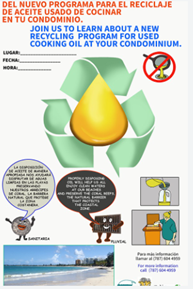 Visual from Paco's graphic manual about how to recycle used cooking oil. Photo © Paco Lopéz