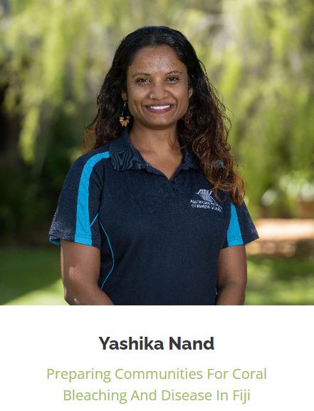 Yashika Nand - 為斐濟的珊瑚白化和疾病做好社區準備